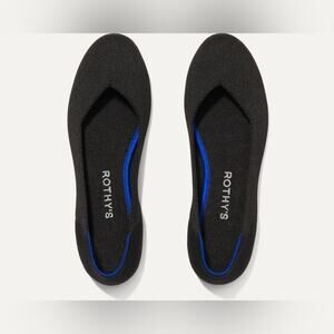 Rothy’s The Flat in Black Solid Women’s Size 7.5